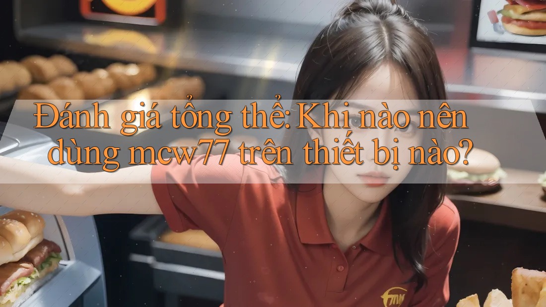 Đánh giá tổng thể: Khi nào nên dùng mcw77 trên thiết bị nào?